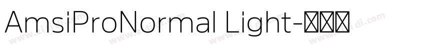 AmsiProNormal Light字体转换